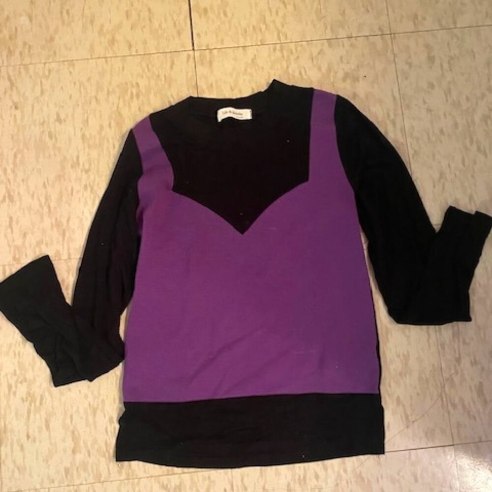 Black and Purple top - Picture 1 of 2